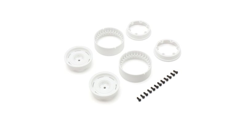 Kyosho CLH001WH - Bead-lock Wheel 1.9inch Dish White (KC10/2pcs)