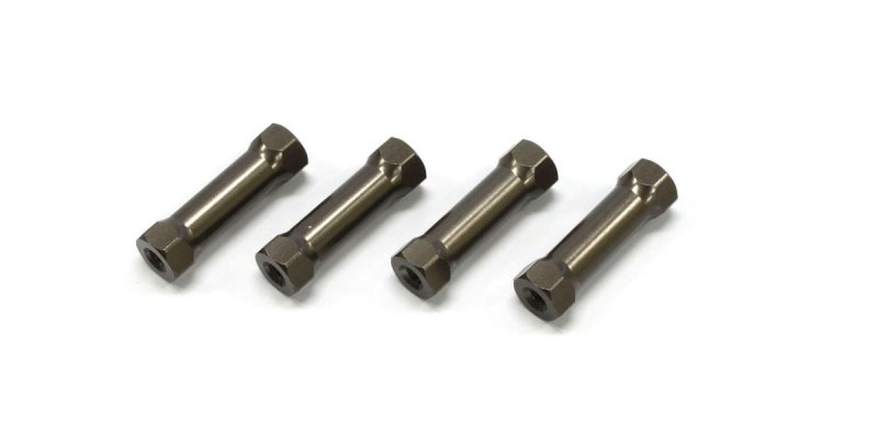 Kyosho IFW401B - SP Aluminum Radio Post (Gunmetal/4pcs/MP