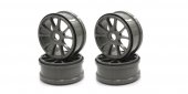 Kyosho IFH002GMB - Ten-Spoke Wheel(Gun Metallic/4pcs)