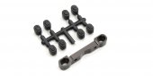 Kyosho LA390 - Aluminum Front Suspension Holder (FR/Gunmetal)