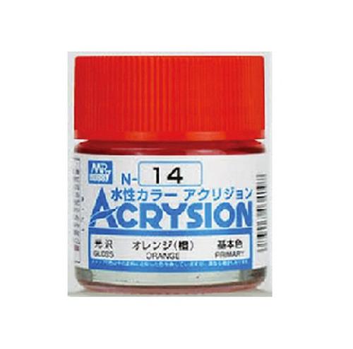 Mr.Hobby GSI-N14 - Acrysion Acrylic Gloss Orange - 10ml