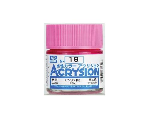 Mr.Hobby GSI-N19 - Acrysion Acrylic Gloss Pink - 10ml