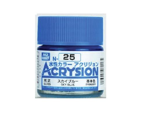 Mr.Hobby GSI-N25 - Acrysion Acrylic Gloss Sky Blue - 10ml