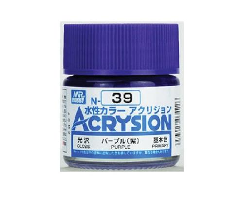 Mr.Hobby GSI-N39 - Acrysion Acrylic Gloss Purple - 10ml