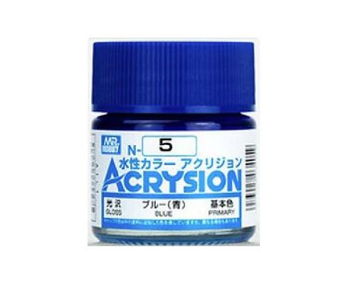 Mr.Hobby GSI-N5 - Acrysion Acrylic Water Based Color Gloss Blue - 10ml
