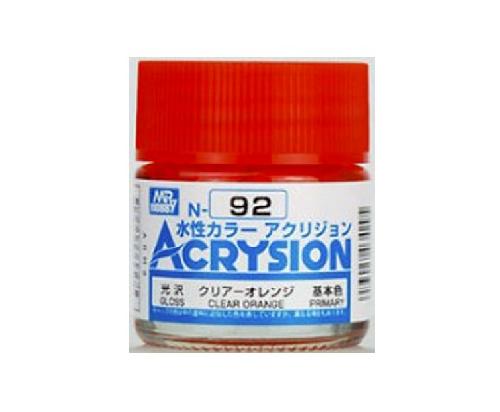 Mr.Hobby GSI-N92 - Acrysion Acrylic Water Based Color Gloss Clear Orange - 10ml