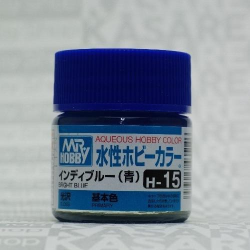 Mr.Hobby GSI-H15 - Bright Blue - Gloss 10ml Gunze Aqueous Hobby Color Acrylic Paint