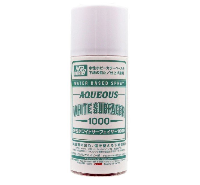 Mr.Hobby B612 - Aqueous White Surfacer 1000 Water Based Spray