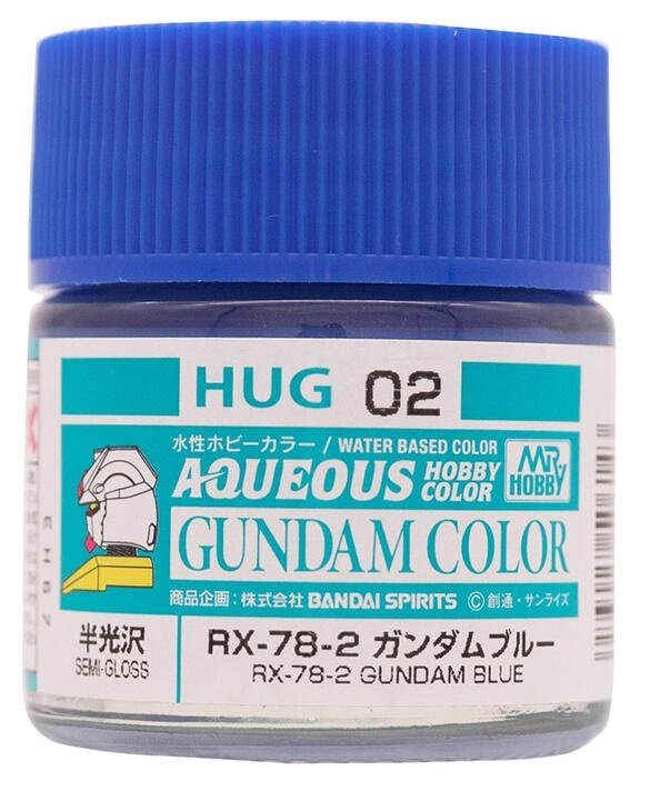 Mr Hobby HUG02 - Mr Aqueous Gundam Color RX-78-2 Gundam Blue 10ml (Semi Gloss)