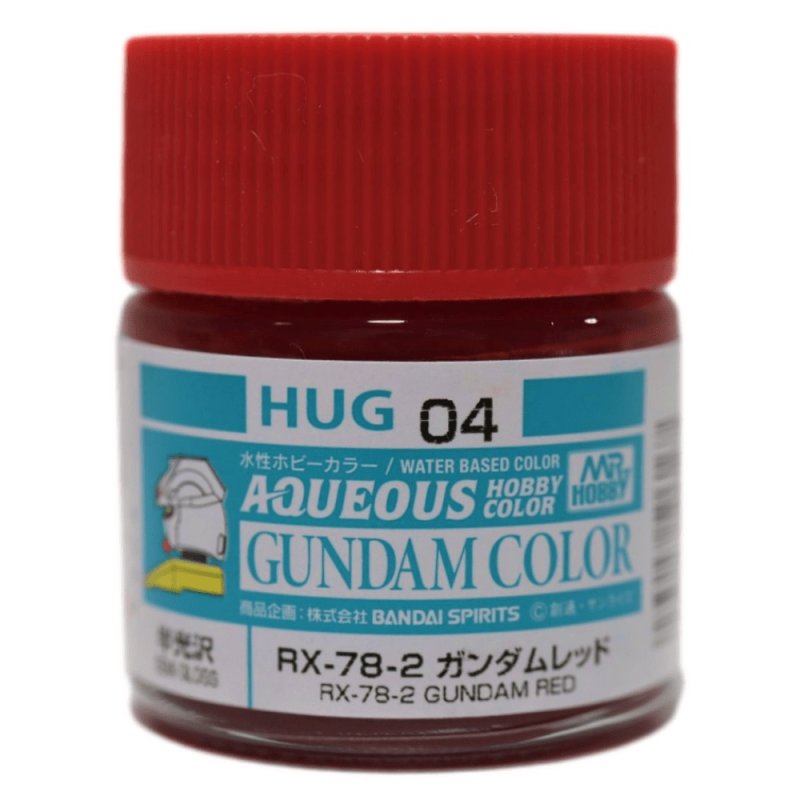 Mr Hobby HUG04 - Mr Aqueous Gundam Color RX-78-2 Gundam Red 10ml (Semi Gloss)