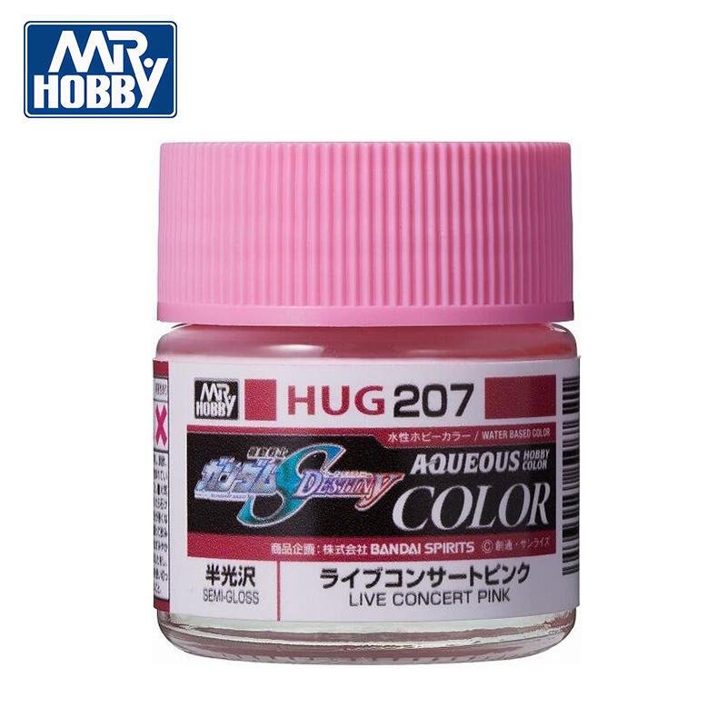 Mr Hobby HUG207 - Mr Aqueous Gundam Seed Destiny Color Live Concert Pink 10ml (Semi Gloss)