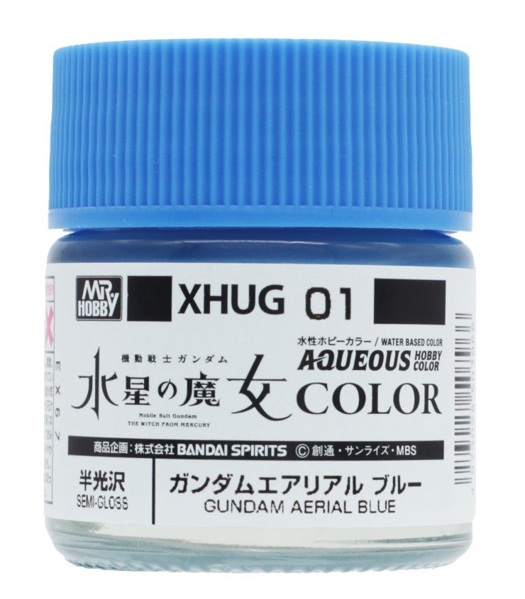 Mr.Hobby XHUG01 - Gundam Aerial Blue 10ml Aqueous Water Based Gundam Color