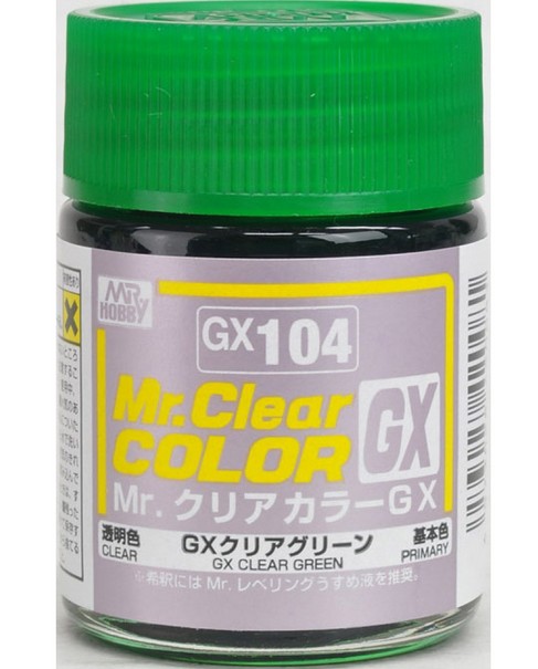 Mr.Hobby GSI-GX104 - Mr. Clear Color Green - 18ml
