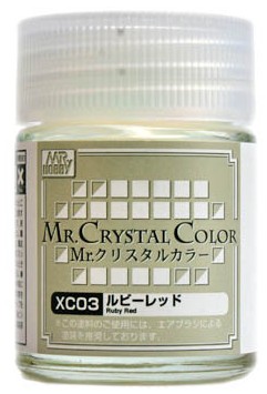Mr.Hobby GSI-XC03 - Mr. Crystal Color Ruby Red - 18ml