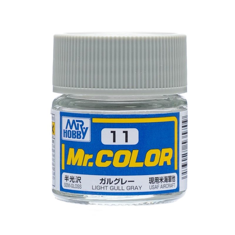 Mr.Hobby GSI-C11 - Semi-gloss - Gull Gray - 10ml