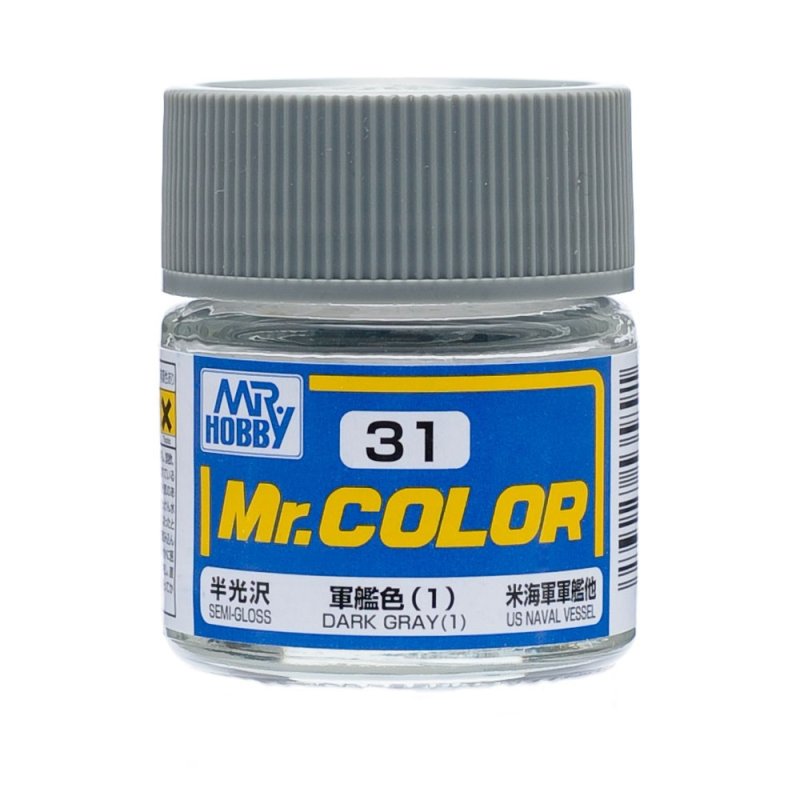 Mr.Hobby GSI-C31 - Semi-gloss - Dark Gray 1 - 10ml