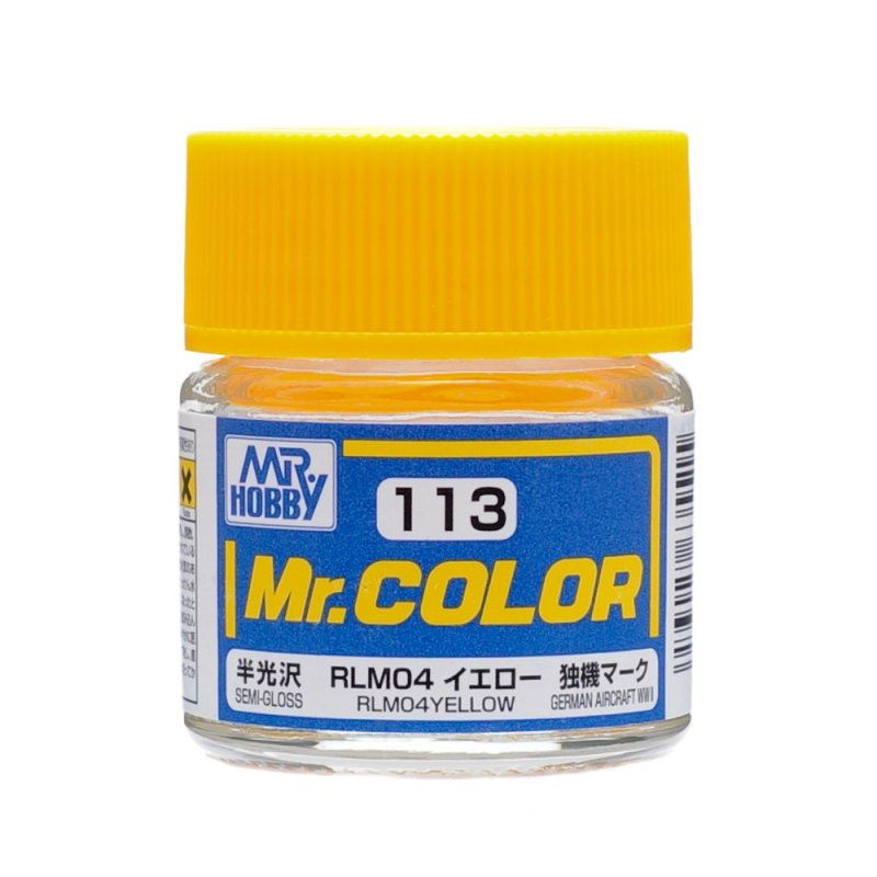 Mr.Hobby GSI-C113 - Semi-gloss - RLM04 Yellow - 10ml