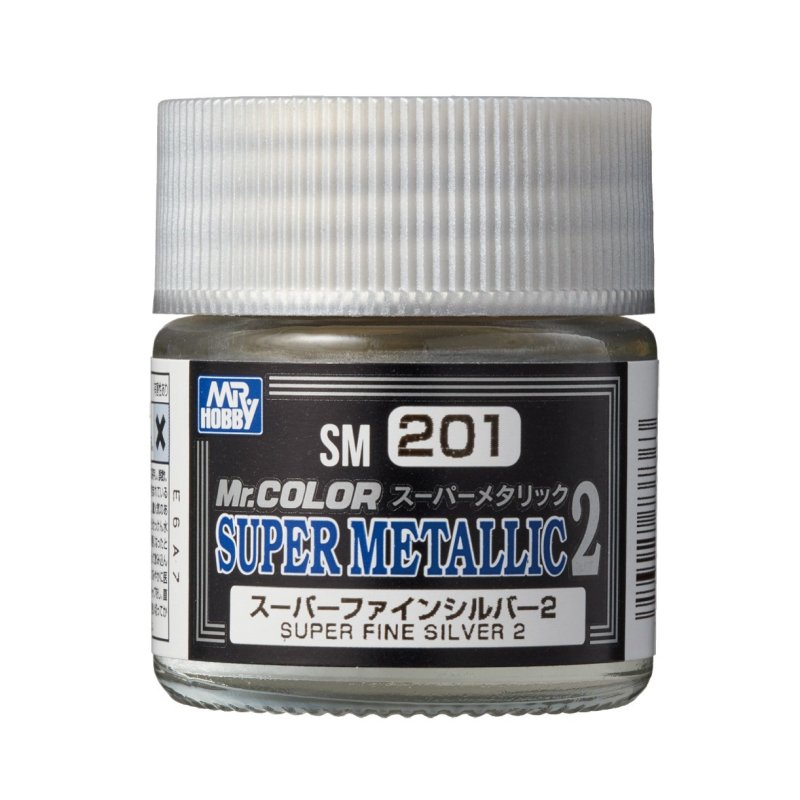 Mr.Hobby SM201 - Super Metallic 2 Super Fine Silver 2 (10ml)