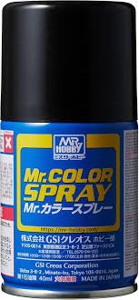 Mr.Hobby S92 - Mr.Color Spray Semi-Gloss Black 100ml