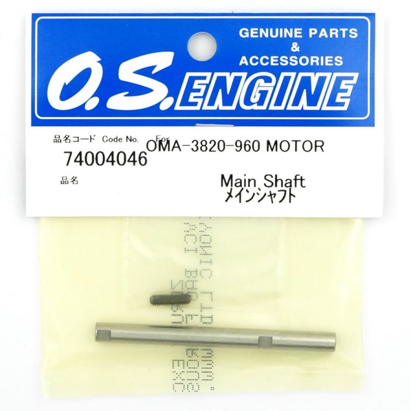O.S. ENGINES MAIN SHAFT FOR OMA-3820-960