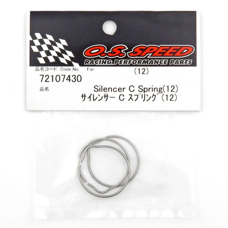 O.S. ENGINES SILENCER C RING/SPRING 12 T-1060