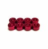 RACEOPT Aluminium 3mm Washer 8pcs , 3.0mm - Red (RO-AW30-R)