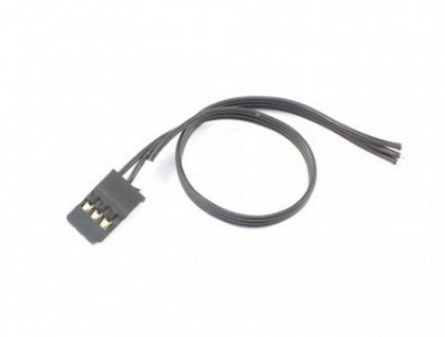 RAD-EA-10001 BLACK Futaba Servo Wires with Golden Connector