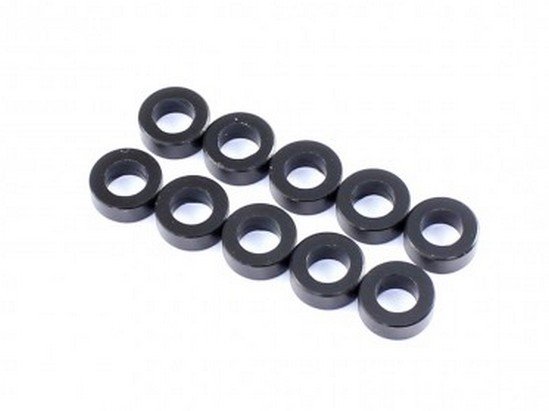 RAD-AC-10007 3x5.5x1.5mm Aluminum Spacer, 10 pcs, Black