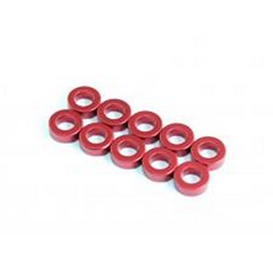 RAD-AC-10017 3x5.5x1.0mm Aluminum Spacer, 10 pcs, Red