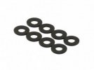 RAD-AC-10032 3x7x1.0mm Aluminum Damper Spacer, 8 pcs, Black