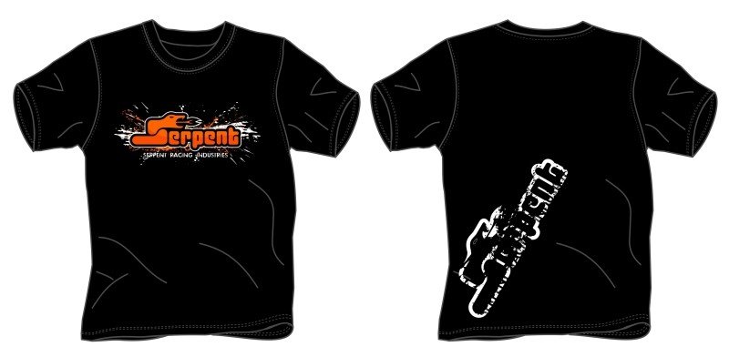 Serpent SER190198 T-shirt Serpent Splash Black (2XL)