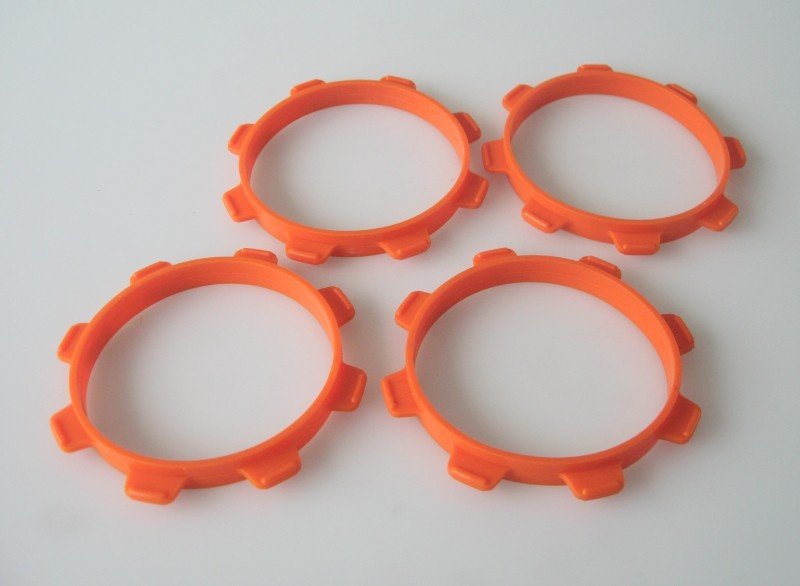 Serpent SER600632 Tire Mounting Band 1/8 Truck Orange (4)