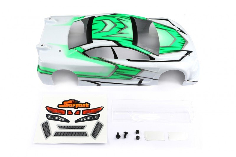 Serpent SER170347 Body 190 Lex-IS Green v2 411 pre cut Efra 4030