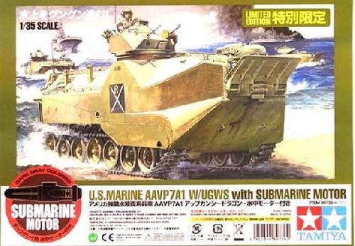 Tamiya 89736 - 1/35 U.S. Marine AAVP7 A1 with UGWS - w/Submarine Motor