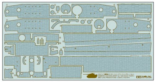 Tamiya 12647 - Zimmerit Coating Sheet for 1/35 Tiger I Mid Production/Late Version 35194/35146