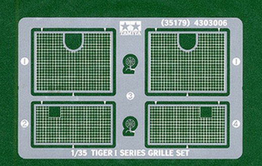 Tamiya 35179 - 1/35 Tiger I Photo-etched Grille Set