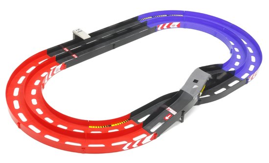 Tamiya 94783 - JR Oval Home Circuit Red/Blue - Two Level Change