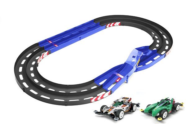 Tamiya 95378 - Mini 4WD Oval Home Circuit 2 Level Lane Change with 2 Cars