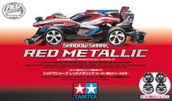 Tamiya 95290 - Super Mini 4WD Shadow Shark Red Metallic with Carbon Reinforced Wheel (AR Chassis) Limited Edition