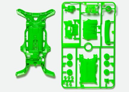 Tamiya 94997 - AR Fluorescent-Color Chassis Set (Green)