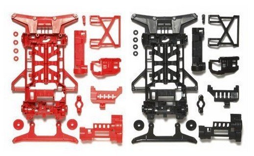 Tamiya 95242 - Super X Reinforced Chassis Red/Black