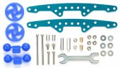 Tamiya 94868 - JR Aluminum Front Double Plate Set - Light Blue [ Limited Item ]