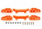 Tamiya 95030 - JR Front Under Guard (2 sets) - Fluorescent Orange