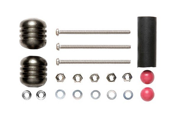 Tamiya 95340 - Mass Damper Set (Heavy, Black) for Mini 4WD (94844)