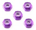 Tamiya 94857 - 2mm Aluminum Lock Nut Purple 5pcs