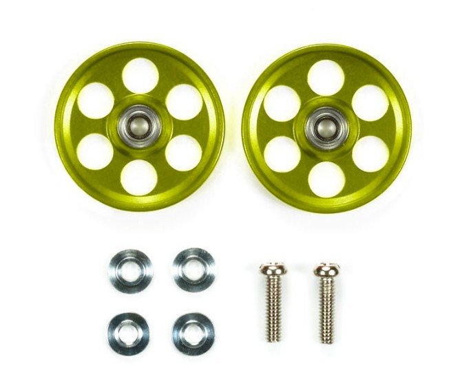 Tamiya 95582 - HG Lightweight Aluminum Ball-Race Rollers (19mm, Ringless/Gold)