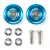 Tamiya 94859 - JR 13mm Aluminum Ball Race Rollers - Ringless/Blue