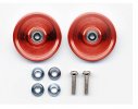 Tamiya 94971 - 19mm HG Aluminum Ball-Race Rollers (Ringless/Red)