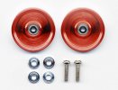 Tamiya 95237 - JR HG 19mm Aluminum Ball-Race BR Rollers (Ringless/Red)