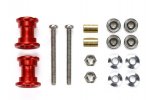 Tamiya 95562 - Lightweight Double Aluminum Rollers (9-8mm/Red)
